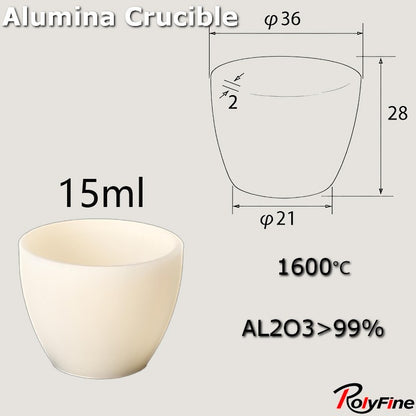 Alumina Crucibles High Form 2ml-3500ml