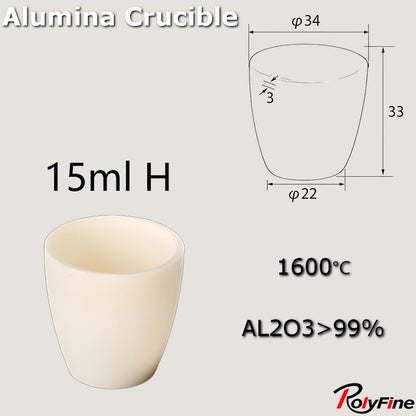 Alumina Crucibles High Form 2ml-3500ml