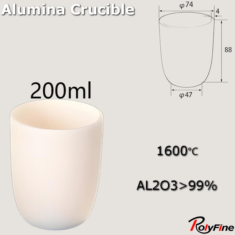 Alumina Crucibles High Form 2ml-3500ml
