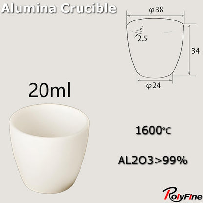 Alumina Crucibles High Form 2ml-3500ml