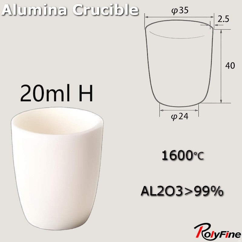 Alumina Crucibles High Form 2ml-3500ml