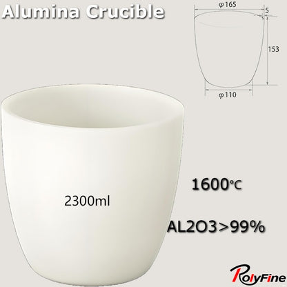 Alumina Crucibles High Form 2ml-3500ml