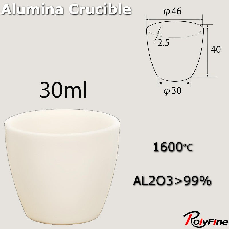 Alumina Crucibles High Form 2ml-3500ml