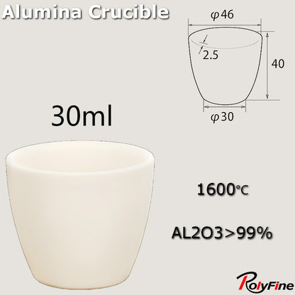 Alumina Crucibles High Form 2ml-3500ml