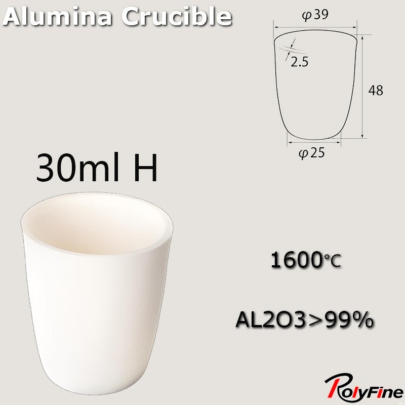Alumina Crucibles High Form 2ml-3500ml