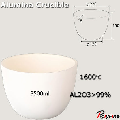 Alumina Crucibles High Form 2ml-3500ml