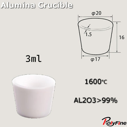 Alumina Crucibles High Form 2ml-3500ml