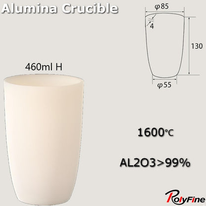 Alumina Crucibles High Form 2ml-3500ml