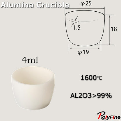 Alumina Crucibles High Form 2ml-3500ml