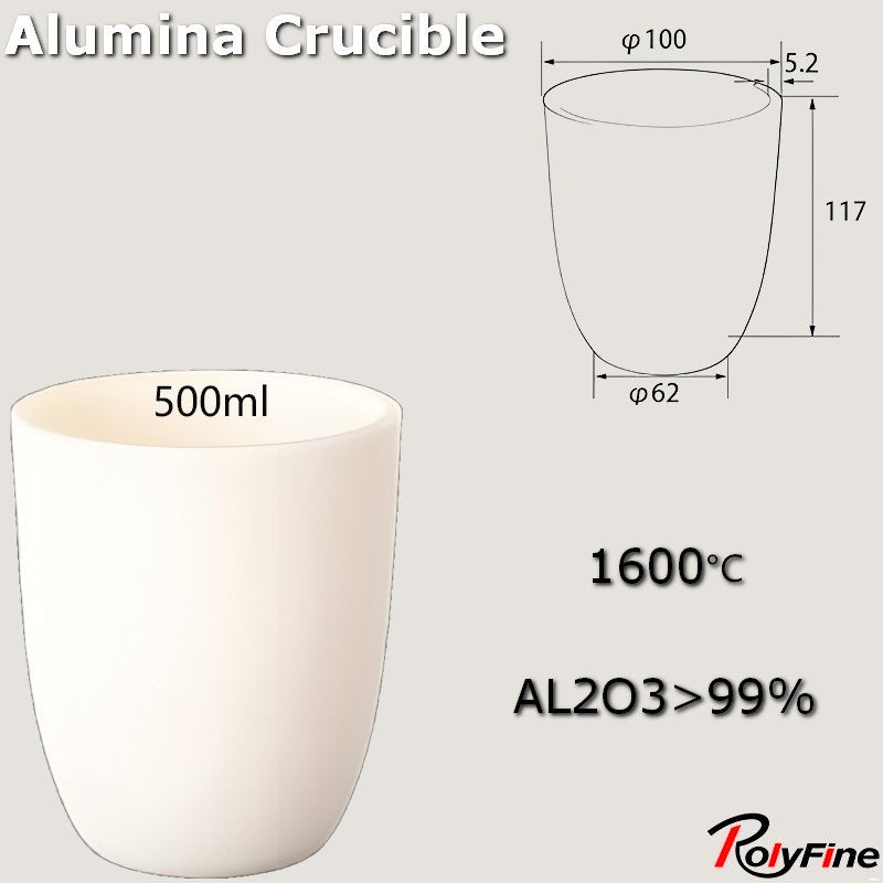 Alumina Crucibles High Form 2ml-3500ml