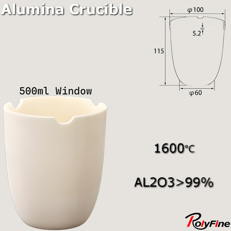 Alumina Crucibles High Form 2ml-3500ml