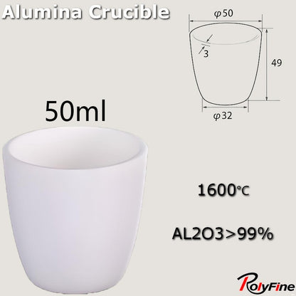 Alumina Crucibles High Form 2ml-3500ml