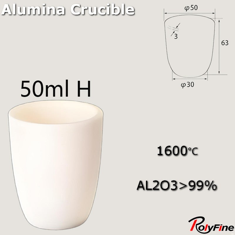 Alumina Crucibles High Form 2ml-3500ml