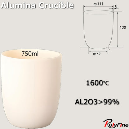 Alumina Crucibles High Form 2ml-3500ml