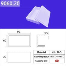 Load image into Gallery viewer, Alumina square crucible  60ml+liip