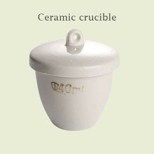 Load image into Gallery viewer, Heat-Resistant Ceramic Crucibles with Lid, 25/30/150/200/300ml, High-Quality Thickened Lab Melting &amp; Heating Reaction Vessels