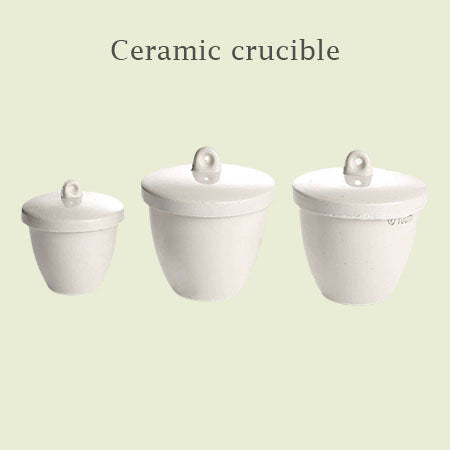 Heat-Resistant Ceramic Crucibles with Lid, 25/30/150/200/300ml, High-Quality Thickened Lab Melting & Heating Reaction Vessels