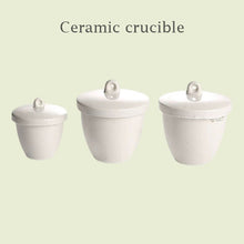 Load image into Gallery viewer, Heat-Resistant Ceramic Crucibles with Lid, 25/30/150/200/300ml, High-Quality Thickened Lab Melting &amp; Heating Reaction Vessels