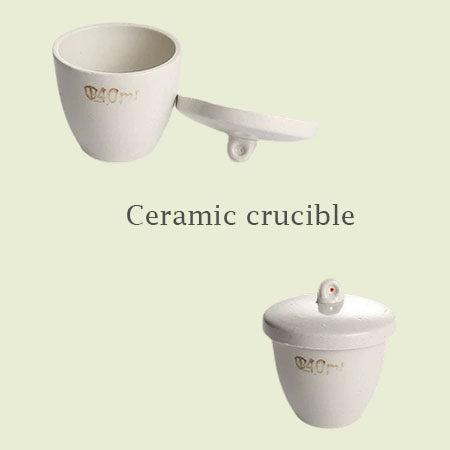 Heat-Resistant Ceramic Crucibles with Lid, 25/30/150/200/300ml, High-Quality Thickened Lab Melting & Heating Reaction Vessels