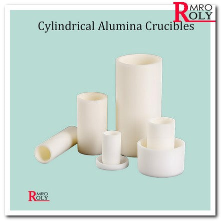 High-Purity Cylindrical Alumina Crucible, 1800℃ Resistant, Small Size (10-30mm Diameter) Without Lid