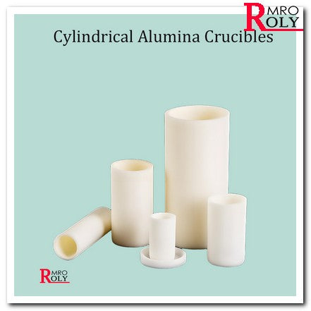 Industrial-Grade Medium Cylindrical Alumina Crucible, 1800℃ Resistant (35-70mm Diameter), Lidless