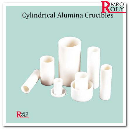 Reinforced Large Cylindrical Alumina Crucible, 1800℃ Resistant (75-100mm Diameter) for Industrial Use