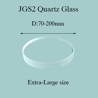 Extra-Large JGS2 Quartz Glass Disk (70-200mm) – Heavy-Duty 1600°C Optics, Customizable