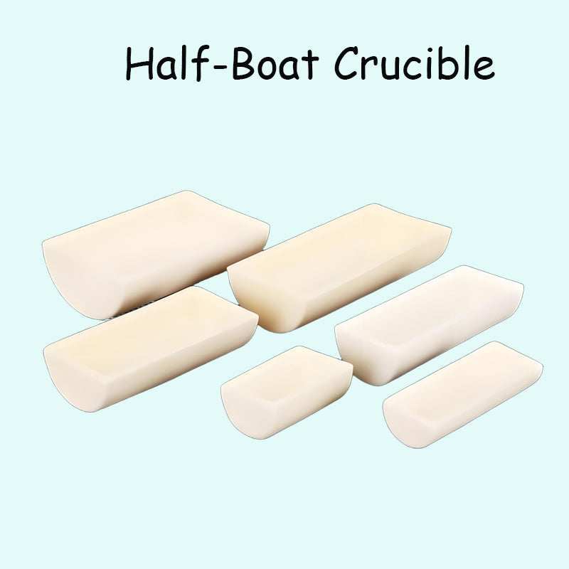 High-Purity Alumina Half-Round Boat Crucible for High-Temperature Lab & Industrial Applications