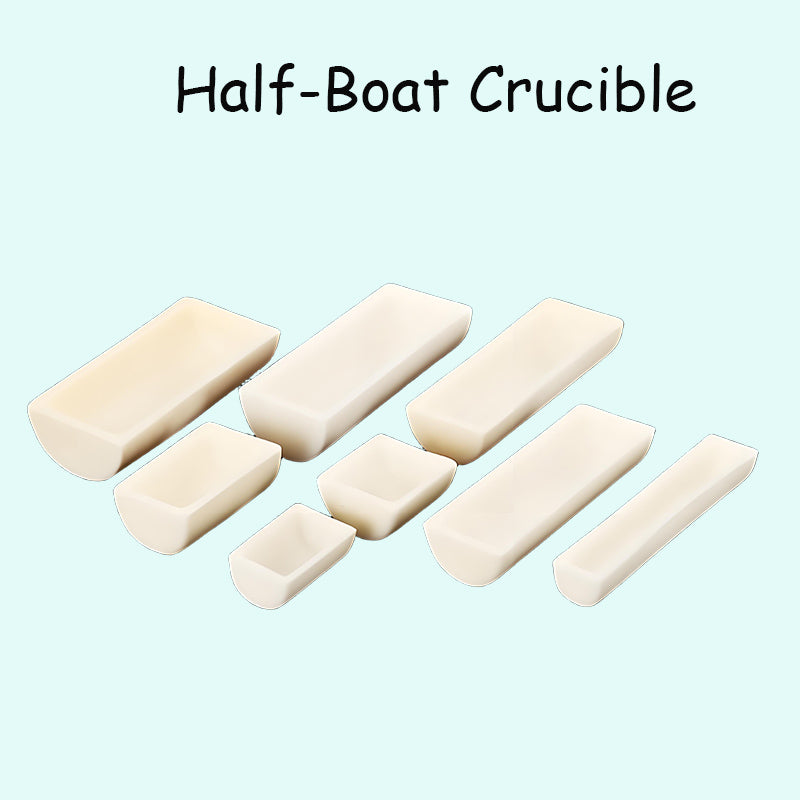 High-Purity Alumina Half-Round Boat Crucible for High-Temperature Lab & Industrial Applications