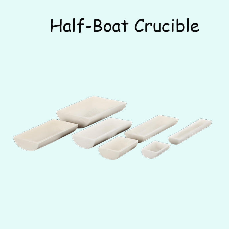 High-Purity Alumina Half-Round Boat Crucible for High-Temperature Lab & Industrial Applications