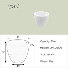 Laden Sie das Bild in den Galerie-Viewer, 5ml-25ml High Form  Alumina Crucibles 1600-1750°C High-Temperature Resistance, Ideal for Precious Metal Smelting &amp; Lab Applications