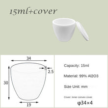 Load image into Gallery viewer, 5ml-25ml High Form  Alumina Crucibles 1600-1750°C High-Temperature Resistance, Ideal for Precious Metal Smelting &amp; Lab Applications