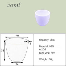 Load image into Gallery viewer, 5ml-25ml High Form  Alumina Crucibles 1600-1750°C High-Temperature Resistance, Ideal for Precious Metal Smelting &amp; Lab Applications