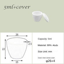 Laden Sie das Bild in den Galerie-Viewer, 5ml-25ml High Form  Alumina Crucibles 1600-1750°C High-Temperature Resistance, Ideal for Precious Metal Smelting &amp; Lab Applications