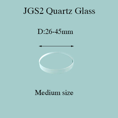 Medium JGS2 Quartz Glass Disk (26-45mm) – 1600°C Stable, UV-Optimized for Industrial Optics