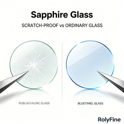 Sapphire Glass scratch proof vs ordinary glass wear-resistant sapphire window disc durability comparison show no scratch surface
