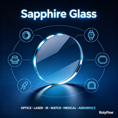 Sapphire Glass versatile applications for optics laser infrared watch medical aerospace sapphire window disc multi-scenario uses