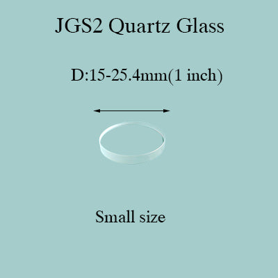 Small JGS2 Quartz Glass Wafer (15-25.4mm) – Industrial UV Optics, 1600°C Resistance