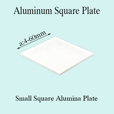 High-Precision Small Square Alumina Plate, 4mm-60mm Side Length, Wear-Resistant & High-Temperature Ceramic Tile