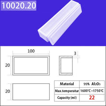 Laden Sie das Bild in den Galerie-Viewer, 100*20*20mm 22ml  Professional Melting Square Quartz Crucible, 1600°C Working Temperature, Preferred for Induction Furnaces