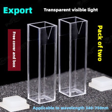 Laden Sie das Bild in den Galerie-Viewer, 4.5ml Plastic Cuvette - High-Quality Plastic, 10mm Path Length, Two-Sided Illumination