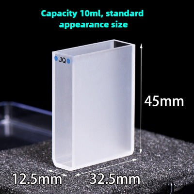 30mm Path Length Quartz Cuvette - Two-Sided Illumination, JGS1 Material, In Stock, 10ml Capacity, High Transmittance, UV Transparent