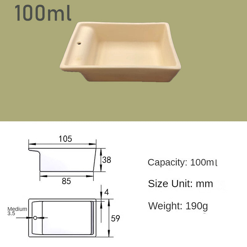 Alumina Boats/Crucibles, Temperature Resistant up to 1750°C, 2ml~150ml Capacity, Research Grade Ceramic Containers,99.9% si2o3