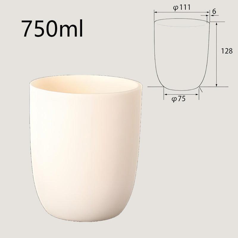 750ml High-Temperature and Corrosion-Resistant Alumina Crucible, Industrial Grade