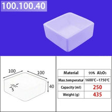 Load image into Gallery viewer, Alumina square crucible 250ml Alumina crucible| Square alumina crucible|1600°C Standard for Induction Furnaces|Laboratory crucible