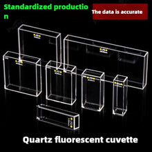 Load image into Gallery viewer, Quartz Cuvette - Five-Sided Illumination, 5mm to 100mm Path Length, Integrated Optical Bonding Process, Fluorescence Cuvette, UV Transparent