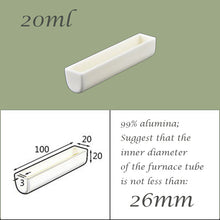 Load image into Gallery viewer, 【Lab Essential】99% Alumina Boat, 1600-1750°C High-Temperature Resistant, Half-Round Mullite Crucible，10~1000ml