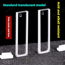 Charger l&#39;image dans la galerie, 1mm Path Length Quartz Cuvette - Data-Accurate, High Transmittance, 350μL Capacity, Two-Sided Illumination, UV Transparent