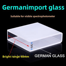 Load image into Gallery viewer, High Transmittance Glass Cuvette Set - 40mm Path Length, 10pcs, Two-Sided Illumination, Comparative Cuvette Set