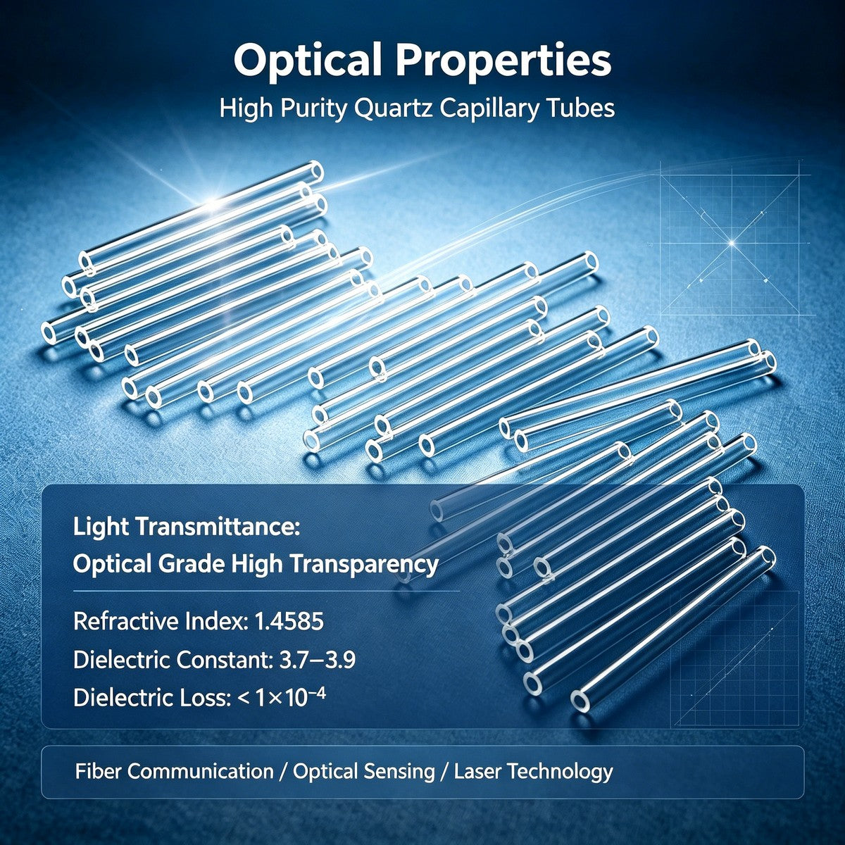 7-12mm OD Quartz Capillary Tube, 100mm Length - Thick-Wall Fused Silica for Industrial & Lab